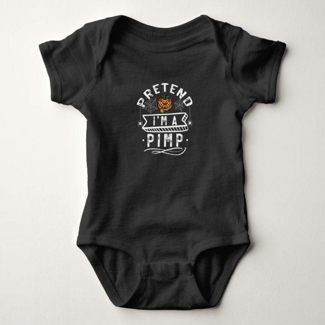 Body Para Bebê Presumo Que Eu Sou Um Cafetão Presente Engraçado D (Frente)
