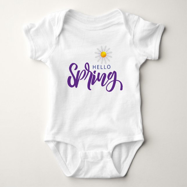 Body Para Bebê primavera (Frente)