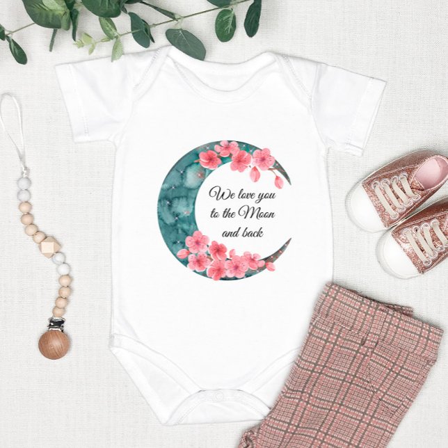 Body Para Bebê Primavera da Lua Poster do infantário do bebê (Criador carregado)