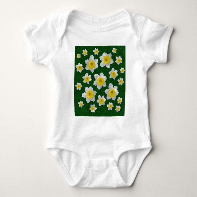 Body Para Bebê Primavera Daffodils (Frente)