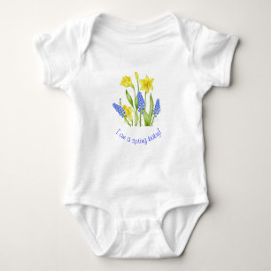 Body Para Bebê Primavera de terra em um biquíni Baby Jersey (M,D)