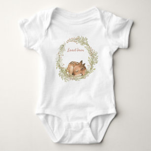 Body Para Bebê Primavera Leaf Wreath Baby Bodysui