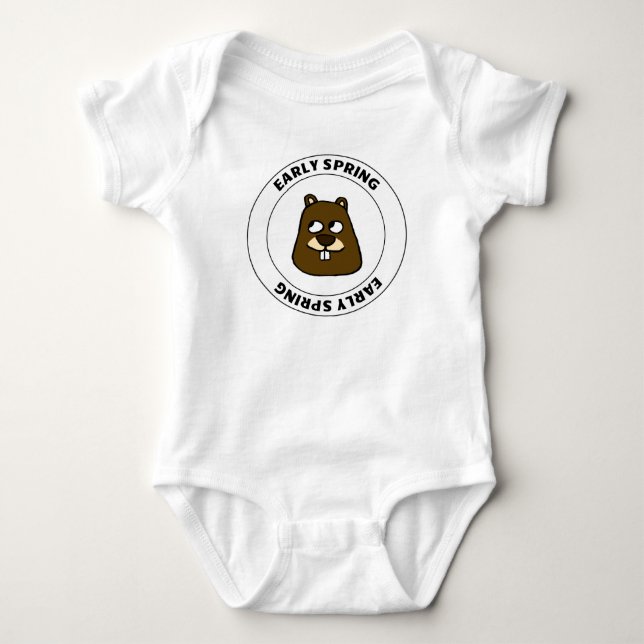 Body Para Bebê Primavera precoce (Frente)