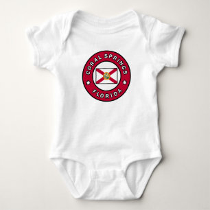 Body Para Bebê Primaveras Coral Flórida