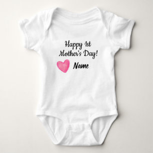Body Para Bebê Primeira Dia de as mães.