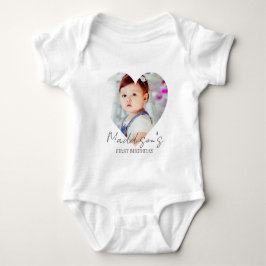 Body Para Bebê Primeira Festa de aniversário de Fotografia Mínima
