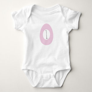 Body Para Bebê Primeira Páscoa do Bebê Ovo de Aniversário Monogra