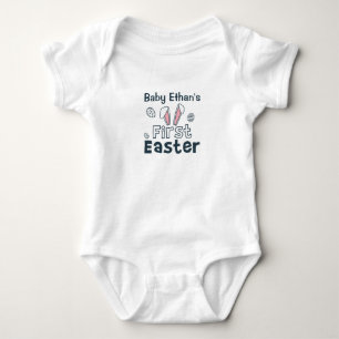Body Para Bebê Primeira Páscoa Personalizada dos Ouvidos