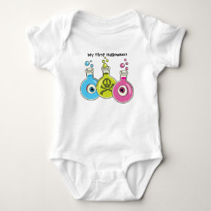 Body Para Bebê Primeira roupa do laboratório de química Hallowe