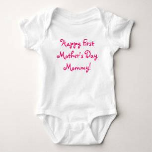 Body Para Bebê Primeiras mamães felizes do dia das mães!