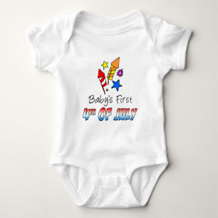 Body Para Bebê Primeiro 4 de julho