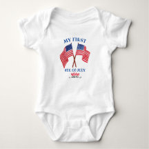 Primeiro 4 de julho 4° Toddler Patriotic USA Flag 