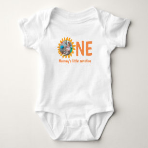 BODY PARA BEBÊ PRIMEIRO ANIVERSARIO BABY FECHA FOTO PERSONALIZADA