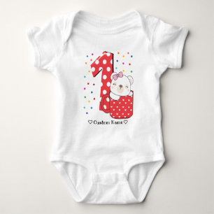Body Para Bebê primeiro aniversario Cute Koala no primeiro aniver