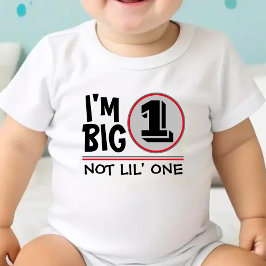 Body Para Bebê Primeiro Aniversário, sou o Grande 1, não menos um