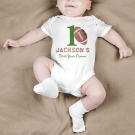 Body Para Bebê Primeiro Ano de Futebol