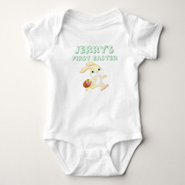 Body Para Bebê Primeiro bebê da páscoa (Frente)
