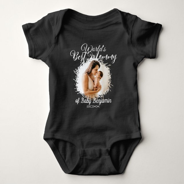 Body Para Bebê Primeiro Dia das Mães Foto (Frente)