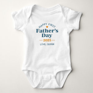 Body Para Bebê Primeiro Dia do Pai 2025 - Tee do Amor para Sempre