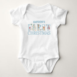 Body Para Bebê Primeiro Natal - Bela Letra Animal