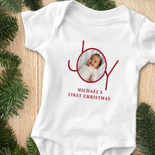 Body Para Bebê Primeiro Natal do Bebê