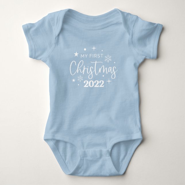 Body Para Bebê Primeiro Natal Festivo 2022 (Frente)
