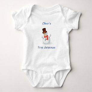 Body Para Bebê Primeiro Natal Personalizado
