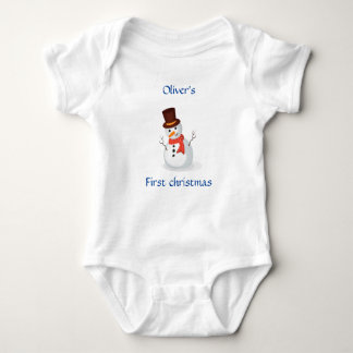 Body Para Bebê Primeiro Natal Personalizado