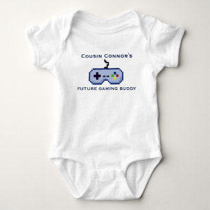 Body Para Bebê Primo Futuro Jogos de Arte de Pixel