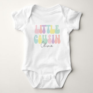 Body Para Bebê Primo Pequeno Pastel Personalizado | Personalizado