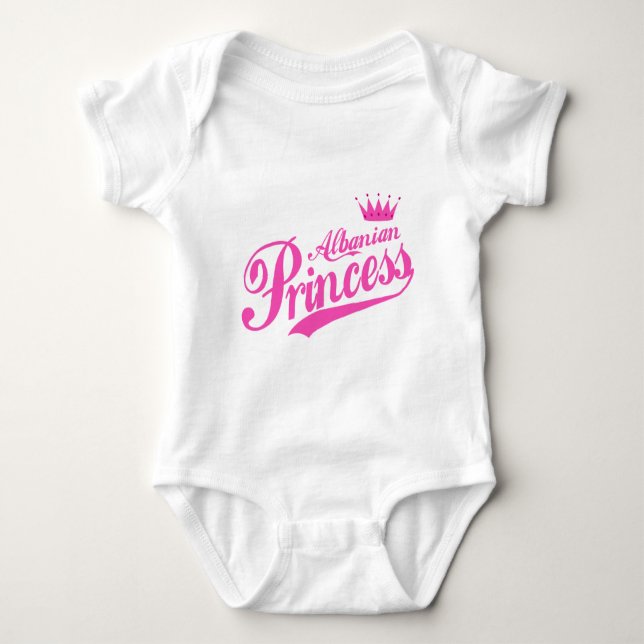 Body Para Bebê Princesa albanesa (Frente)