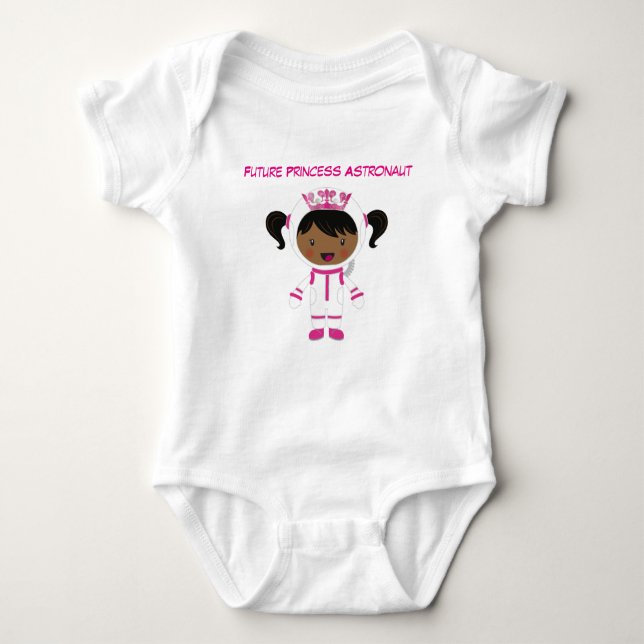 Body Para Bebê Princesa Astronauta Bebê Bodyfit (Frente)