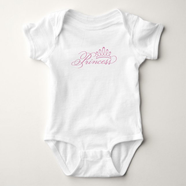 Body Para Bebê Princesa/Baby Jersey (Frente)