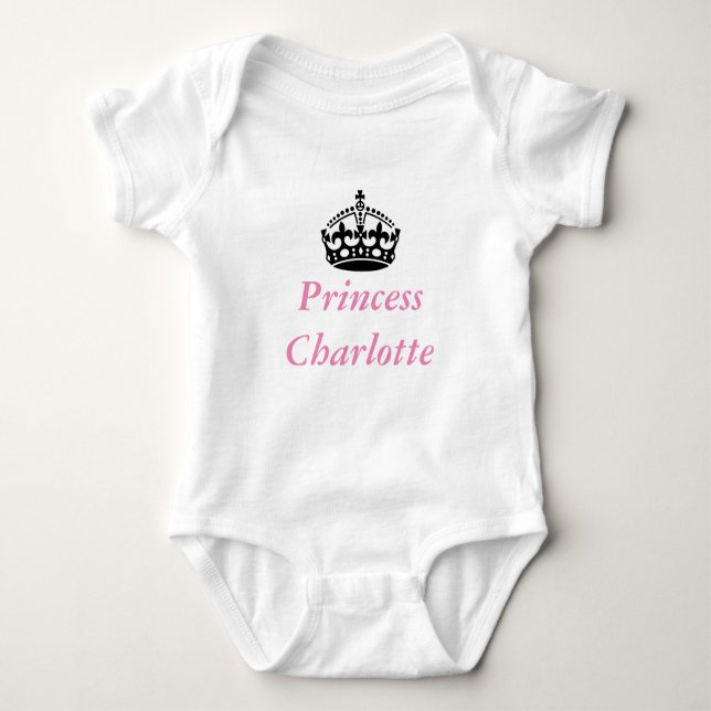 Body Para Bebê Princesa Charlotte (Frente)