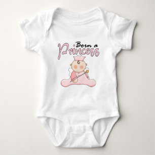 Body Para Bebê Princesa Cor-de-rosa T-shirt e presentes do bebê