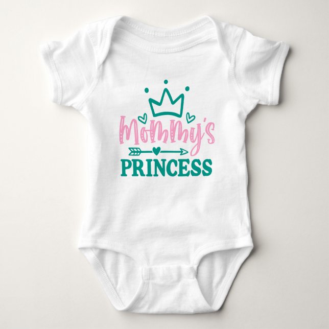 Body Para Bebê Princesa da Mamãe Linda  (Frente)