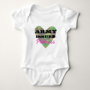 Body Para Bebê Princesa Emitida pelo Exército