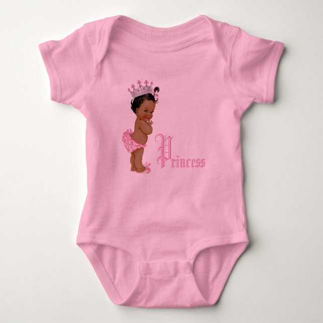 Body Para Bebê Princesa Étnica Bebê Menina (Frente)