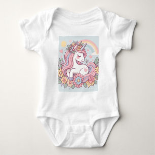 Body Para Bebê Princesa Flor