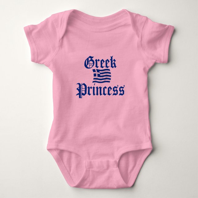 Body Para Bebê Princesa grega (Frente)