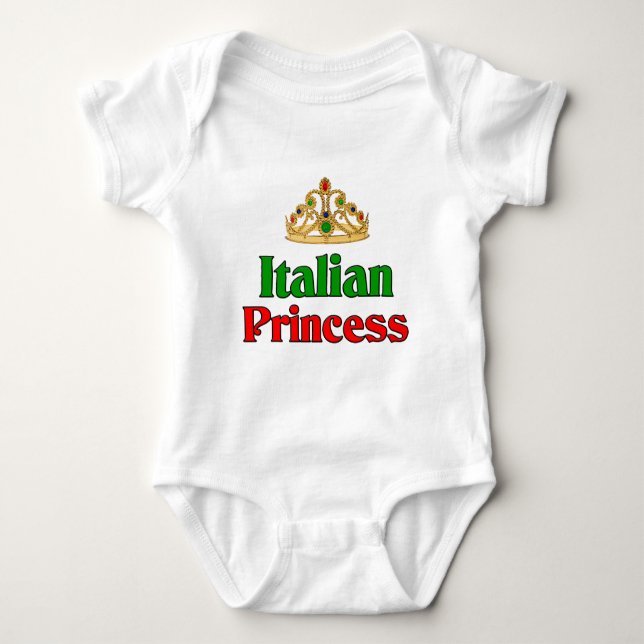 Body Para Bebê Princesa italiana (Frente)