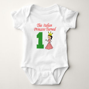 Body Para Bebê Princesa Italiana Virou Uma