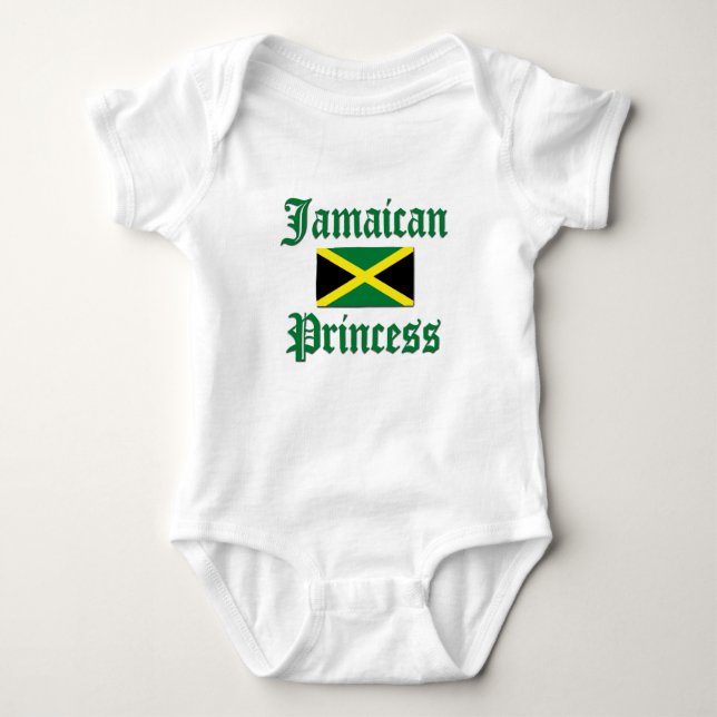 Body Para Bebê Princesa jamaicana (Frente)