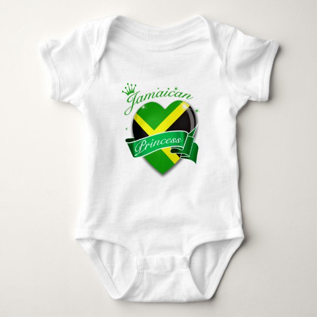 Body Para Bebê Princesa jamaicana (Frente)