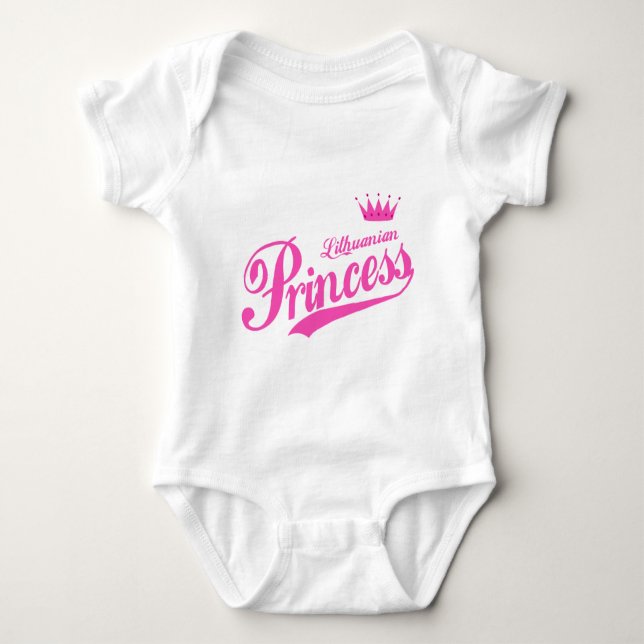 Body Para Bebê Princesa lituana (Frente)