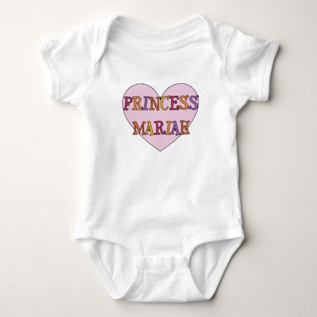 Body Para Bebê Princesa Mariah Baby Outfit (Frente)