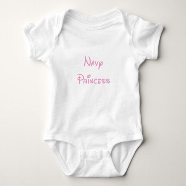 Body Para Bebê Princesa marinho (Frente)