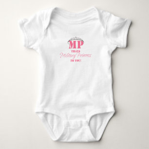 BODY PARA BEBÊ PRINCESA MILITAR