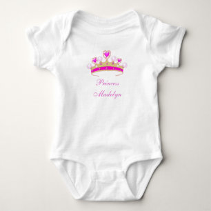Body Para Bebê Princesa Orgânica Madelyn, Chá De Bebê Coroa, Adic