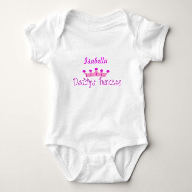 Body Para Bebê Princesa pai, Isabella (Frente)